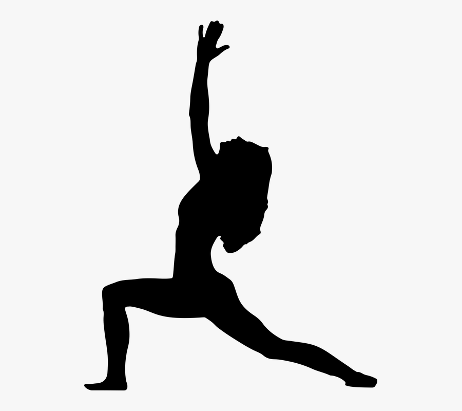 Yoga Pose Silhouette, Transparent Clipart
