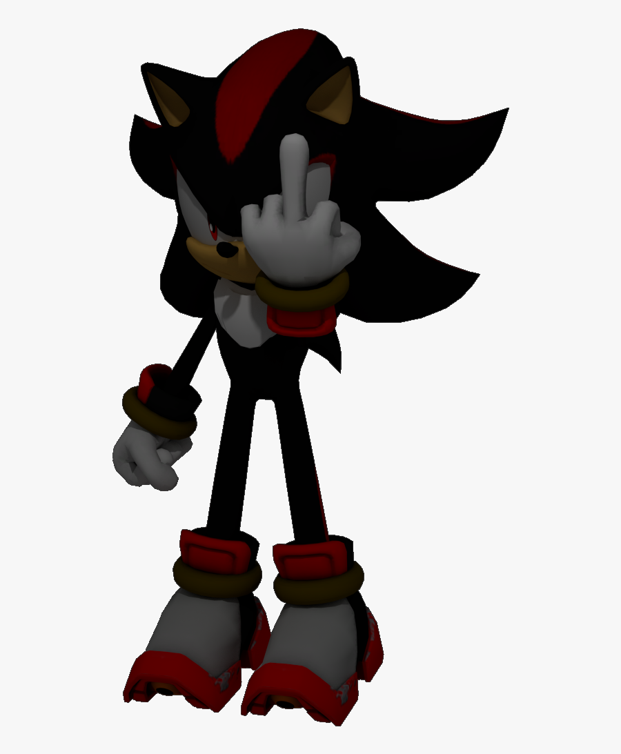 Cartoon Middle Finger Pictures - Shadow The Hedgehog Sprite, Transparent Clipart