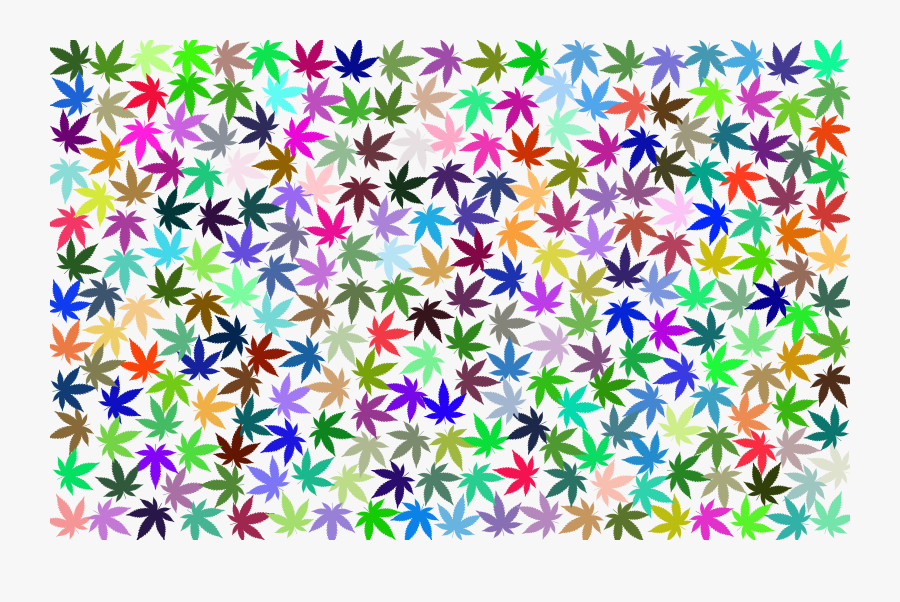 Weed Clipart Rainbow - Weed Cartoon Background Png, Transparent Clipart