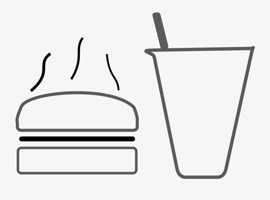 Cooldrinks And Snacks Icons Png - Line Art, Transparent Clipart