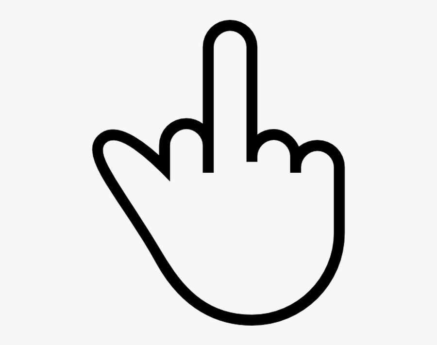 Clip Art Middle Finger Graphic - Middle Finger, Transparent Clipart