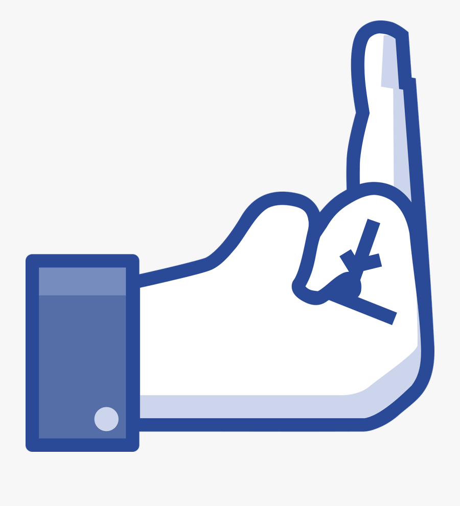 Transparent Middle Finger Clipart - Like Middle Finger Png, Transparent Clipart