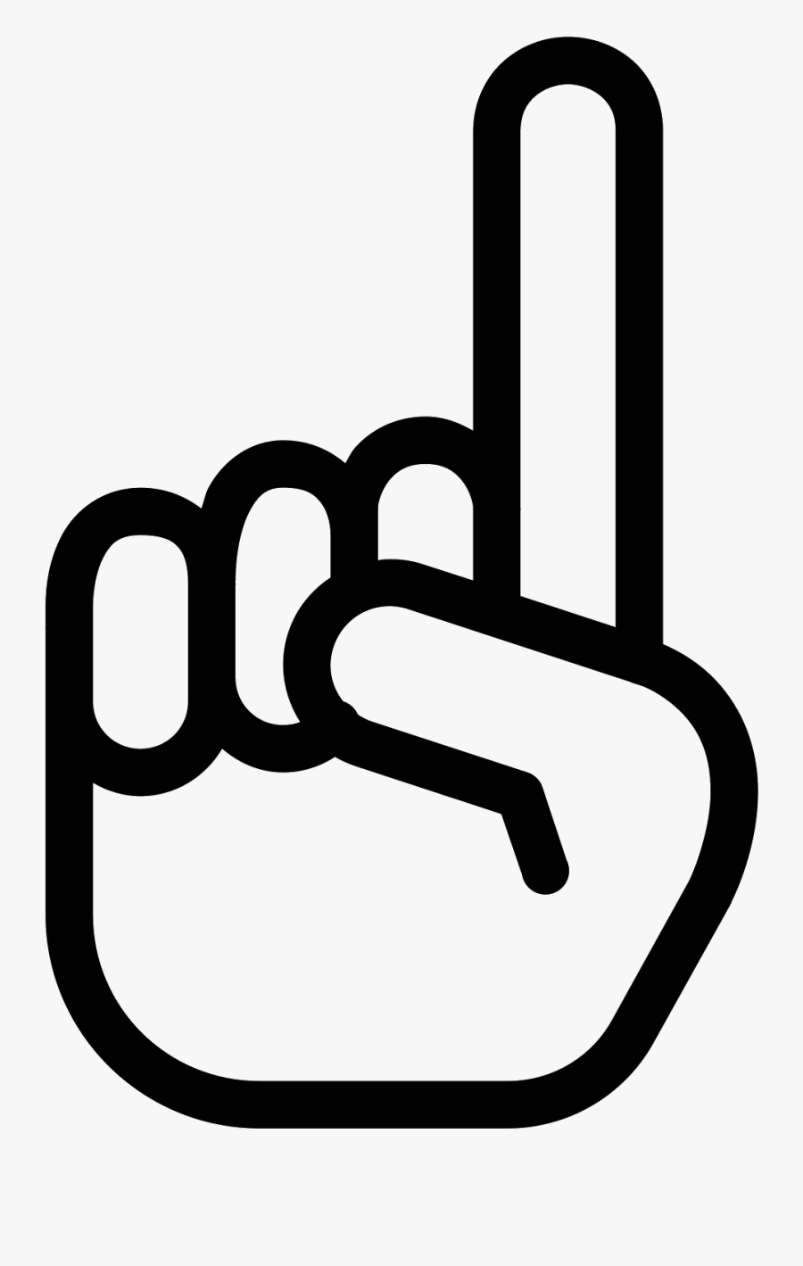 Foam Fingers Icon - Fingers Icon, Transparent Clipart