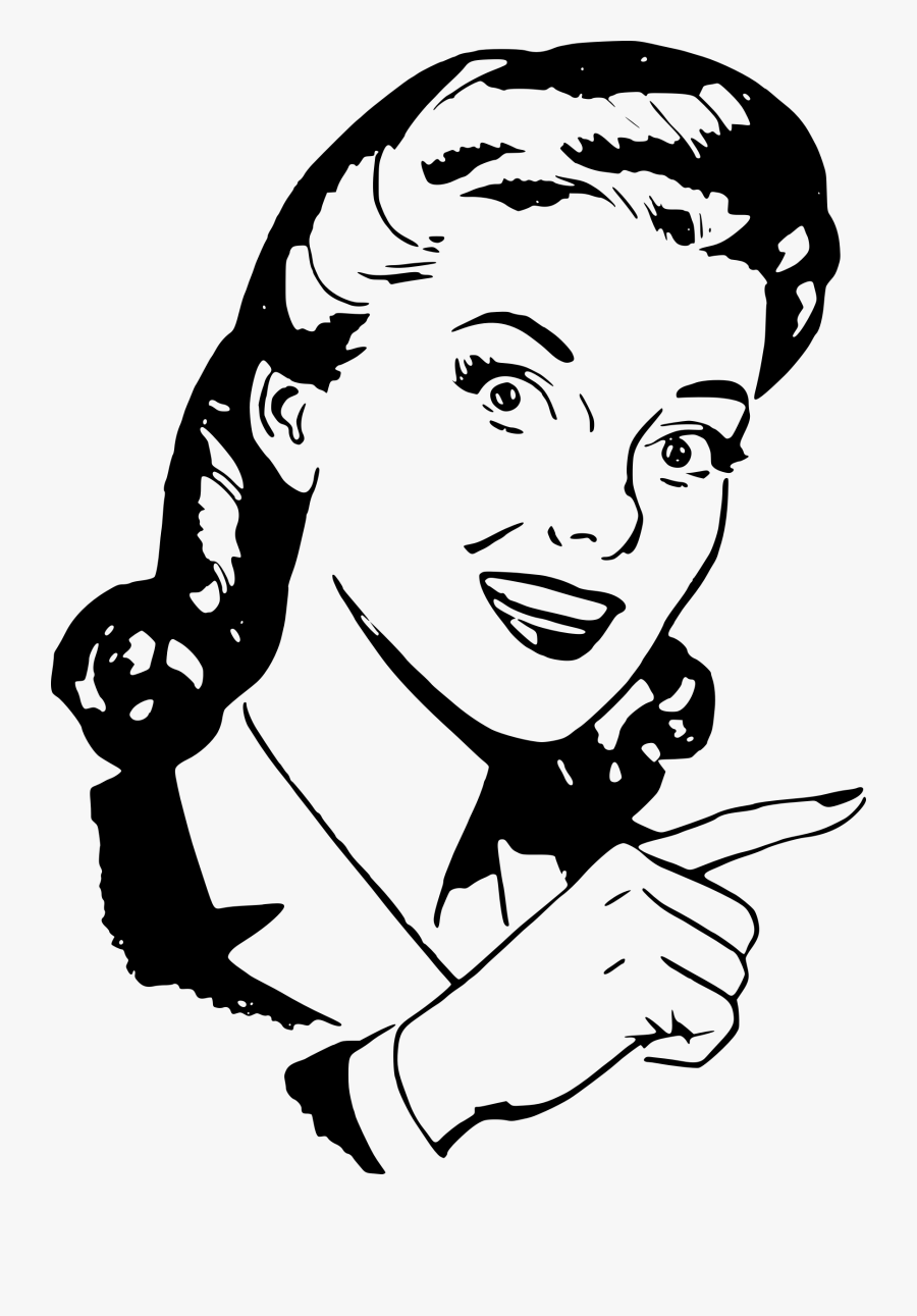 Pointing Finger Clipart Finger Pointing Lady - Woman Pointing Finger Clipart, Transparent Clipart
