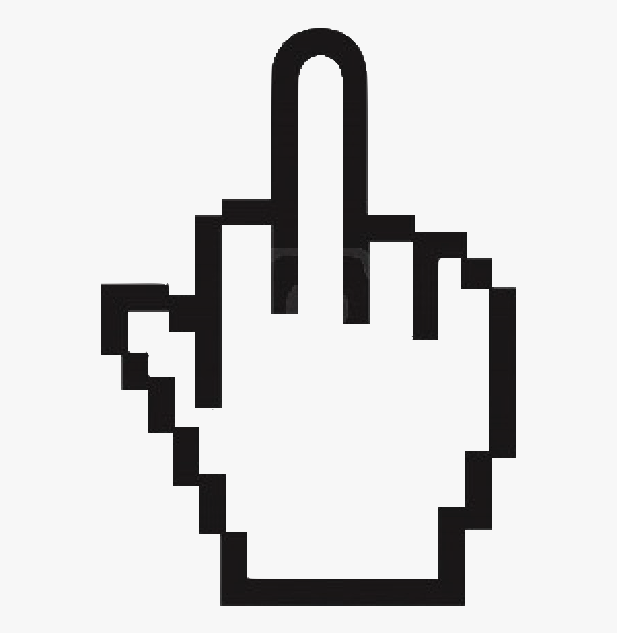 Why Not Start This - Computer Mouse Middle Finger, Transparent Clipart
