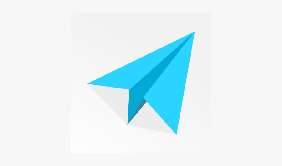Turquoise,triangle,logo - Paper Plane Clip Art, Transparent Clipart