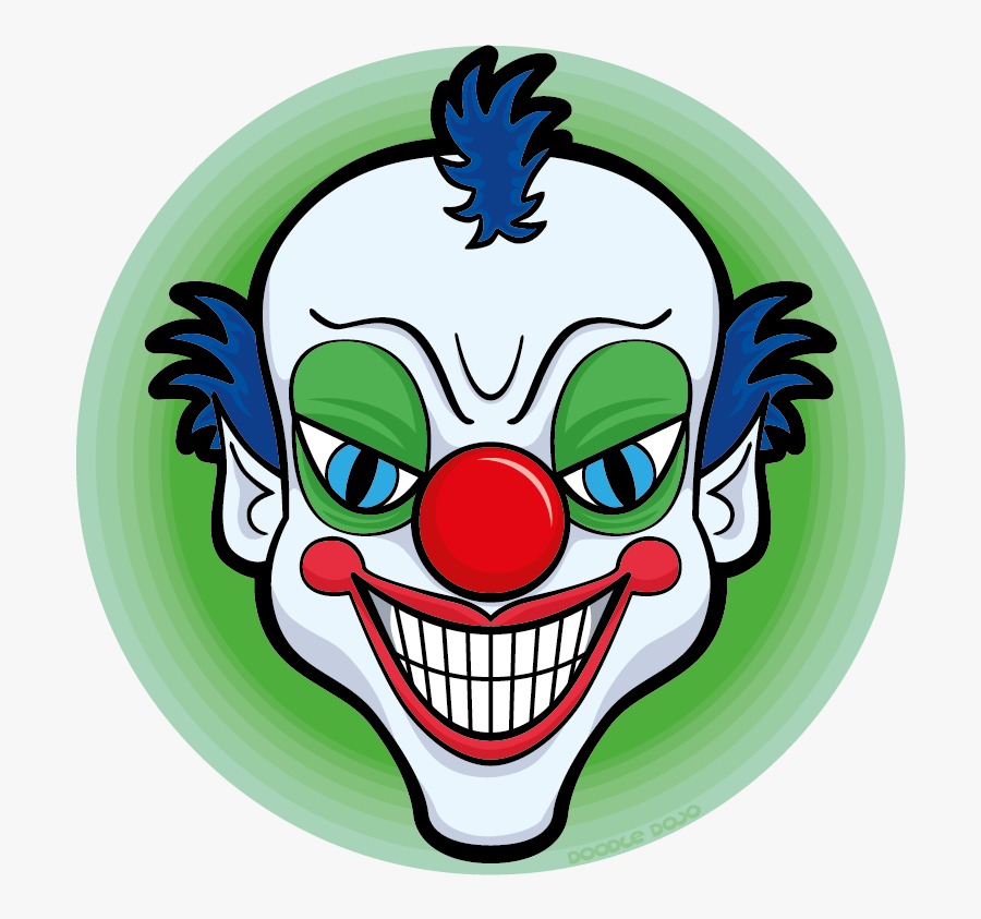 Scary Clown Pictures Free - Funny Joker Stickers, Transparent Clipart