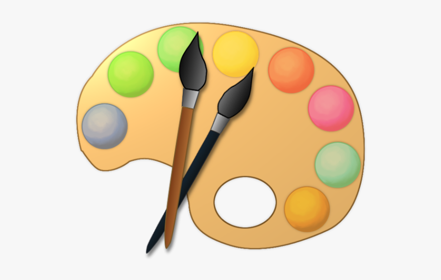 Free To Use Public Domain Paint Palette Clip Art - Transparent Background Paint Clipart, Transparent Clipart