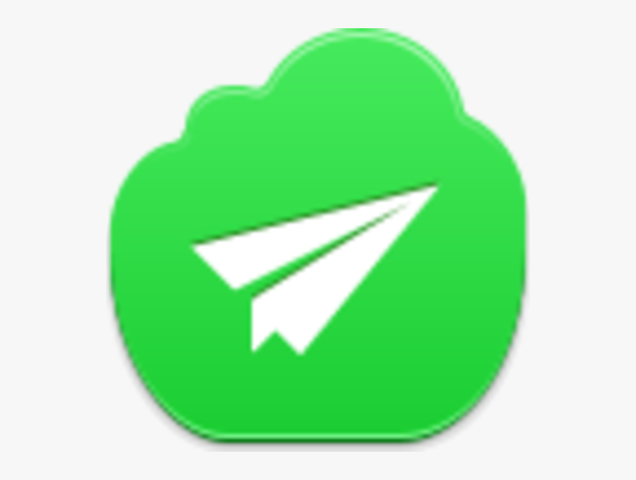 Paper Airplane To Cloud Icon, Transparent Clipart