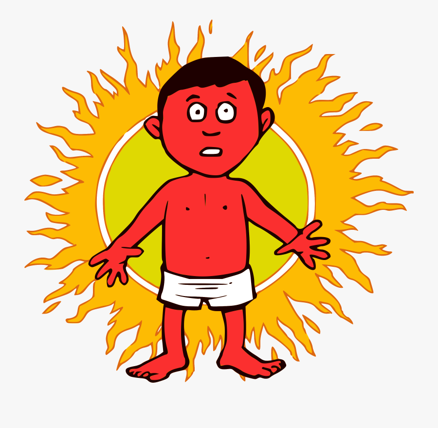 Scary Boy Clip Art Clipart Pictures - Sunburn Clipart, Transparent Clipart