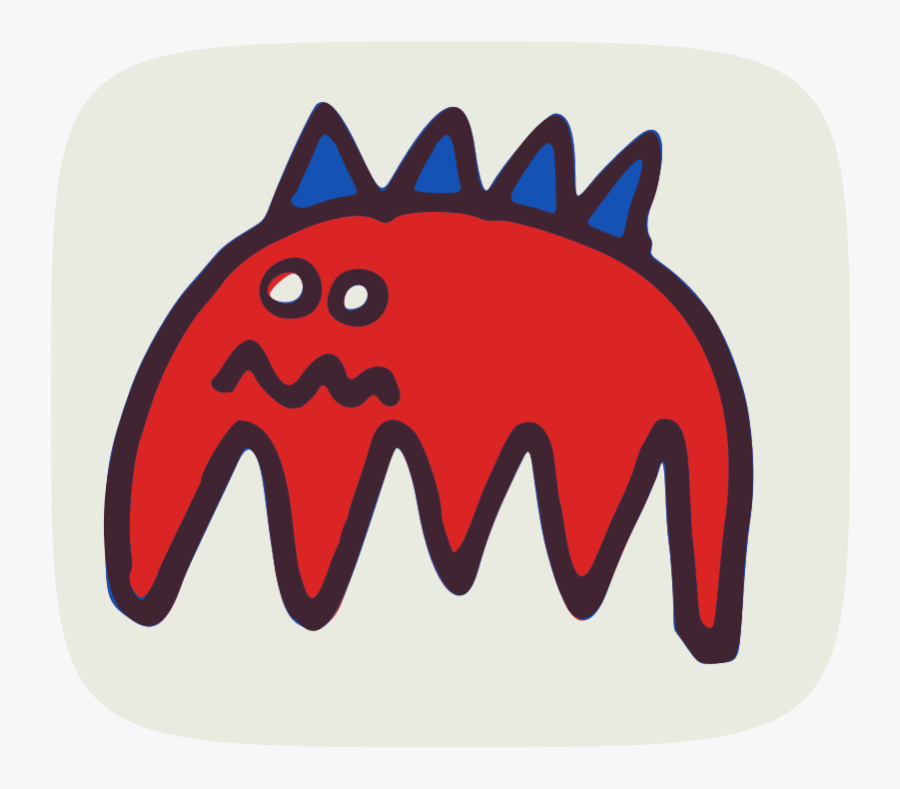 Clipart - Scared Monster - Clip Art, Transparent Clipart