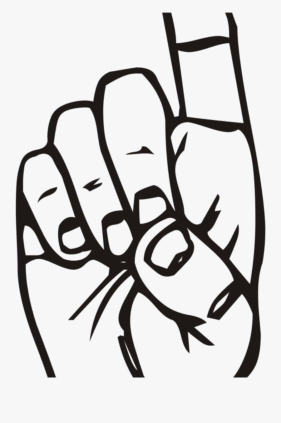 Hand Leaf Transparent Png - Finger Pointing Up Vector, Transparent Clipart