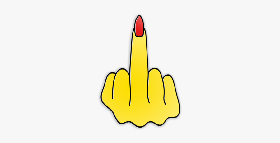 Middle Finger Pin, Transparent Clipart