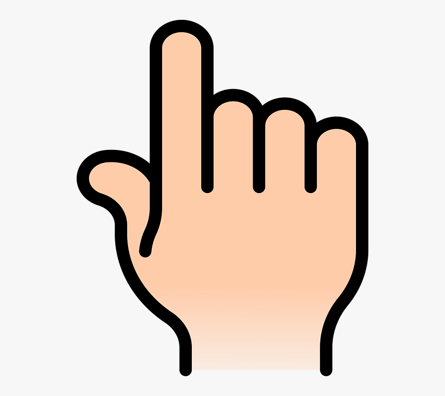 Vector Free Stock Point Finger Clipart - Hand Pointing Up Clipart, Transparent Clipart