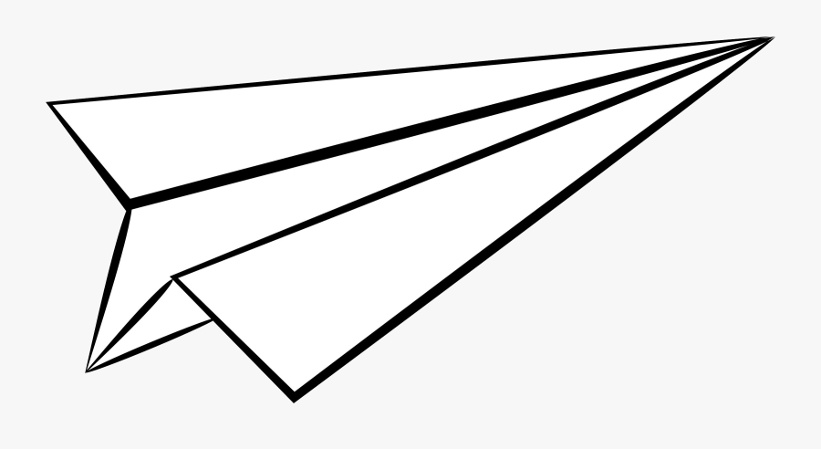 White Paper Plane - Illustration, Transparent Clipart