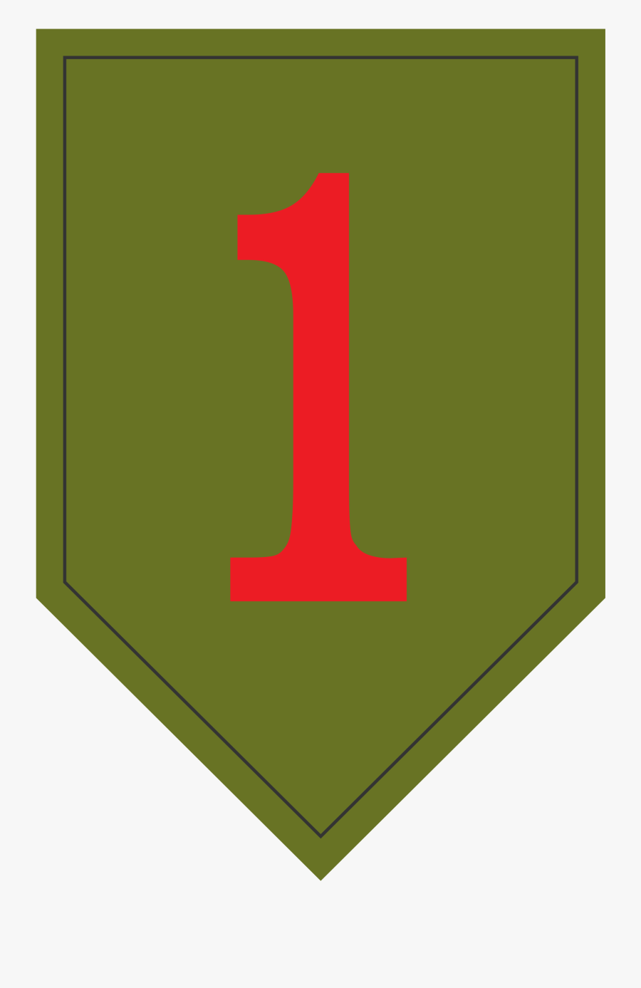 First Infantry Division Logo, Transparent Clipart