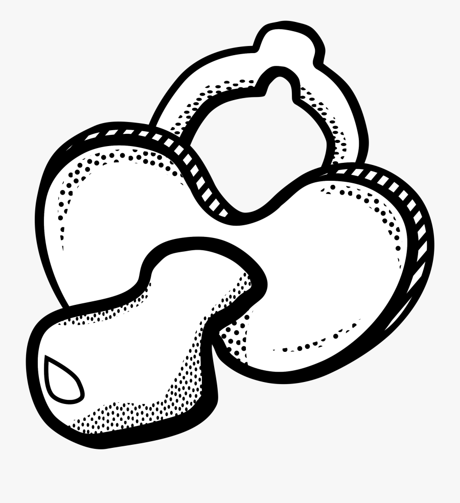 Pacifier Infant Baby Bottles Child Clip Art - Chupete Blanco Y Negro Png, Transparent Clipart