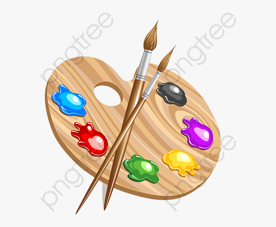 Transparent Clipart Paints - Art Palette, Transparent Clipart