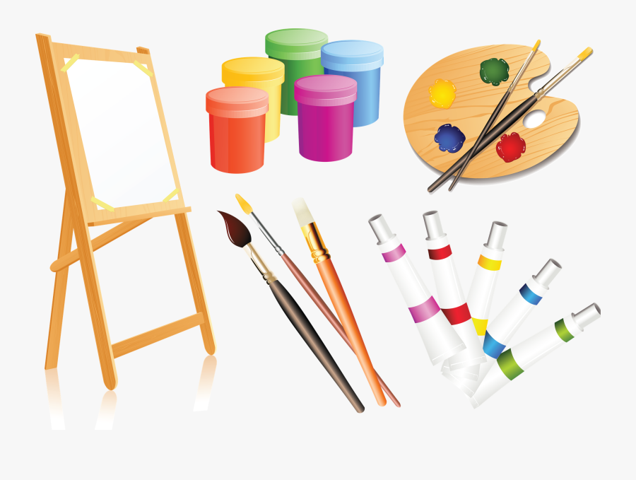 Painting Palette Clip Art - Art Material In Clpart, Transparent Clipart