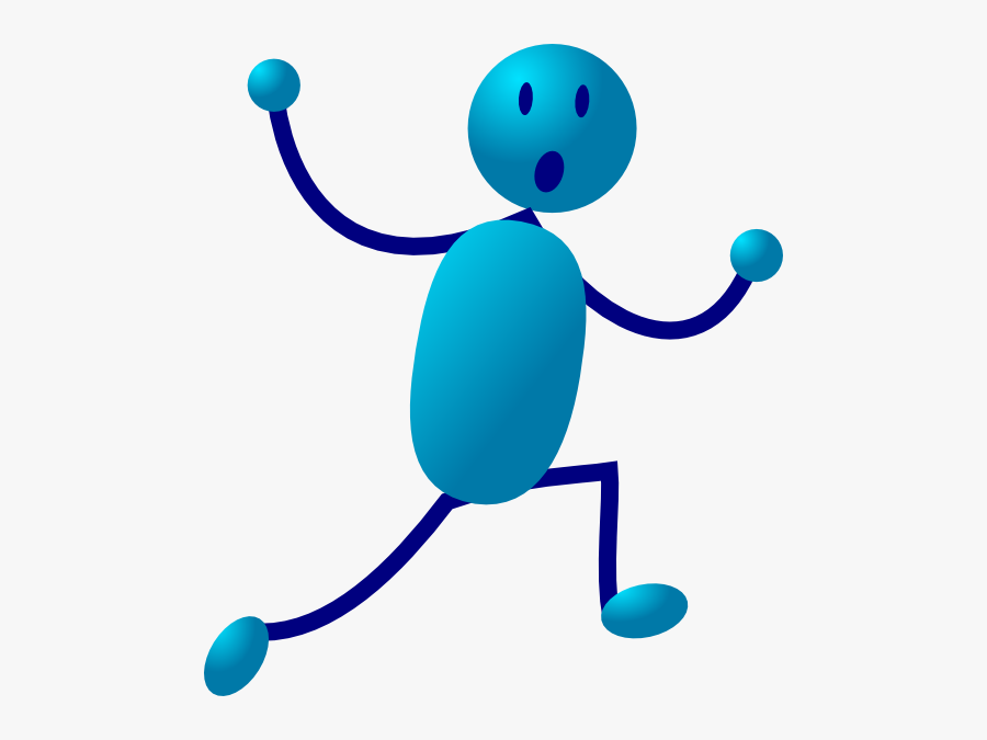 Clipart Running Scared Person, Transparent Clipart