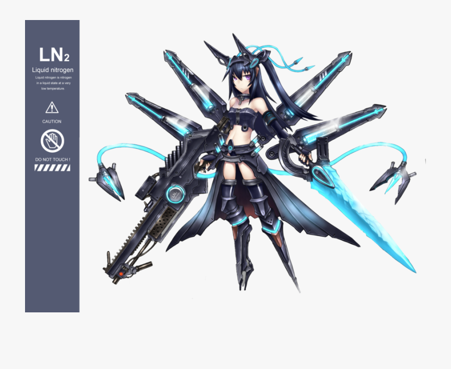Transparent Army Clipart - Cyborg Anime Girl, Transparent Clipart