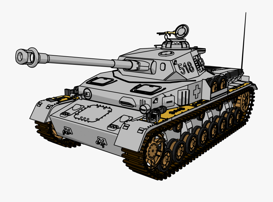 Army Tank Clipart - Panzer Tank Coloring, Transparent Clipart
