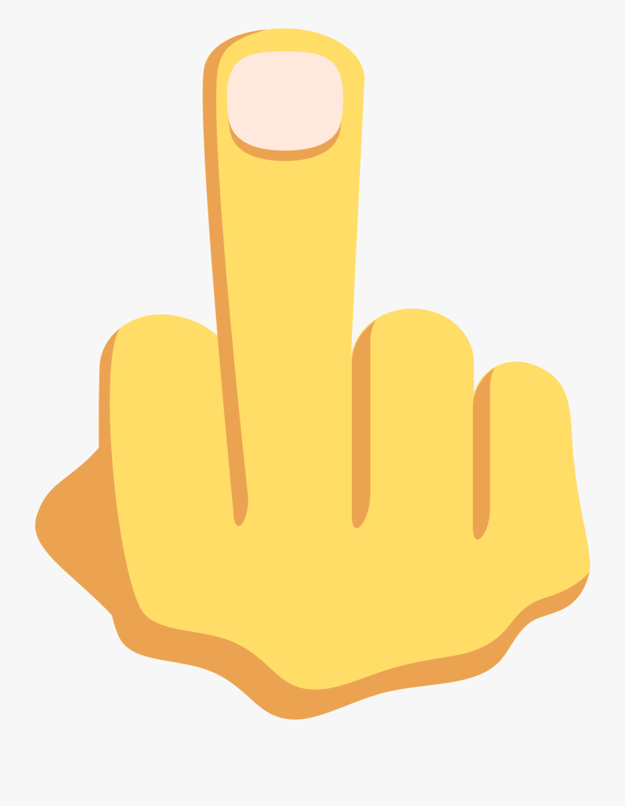 Transparent Ok Hand Emoji Png - 🖕 Middle Finger Emoji, Transparent Clipart