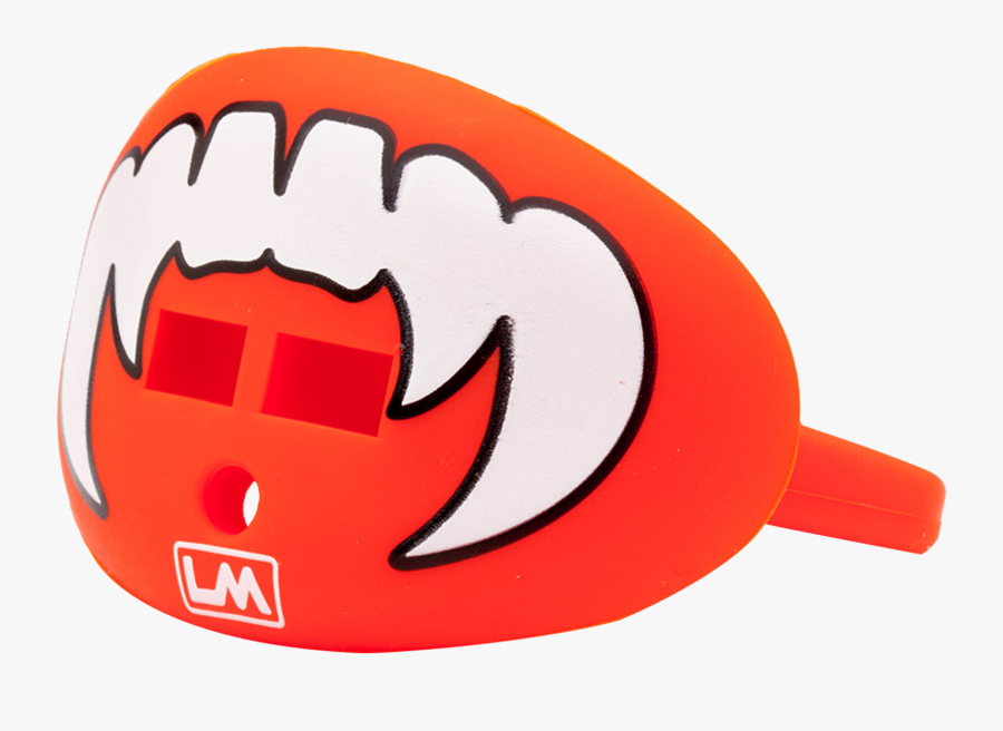 Loudmouthguard Vampire Fangs Bengal Orange - Mundschutz American Football, Transparent Clipart