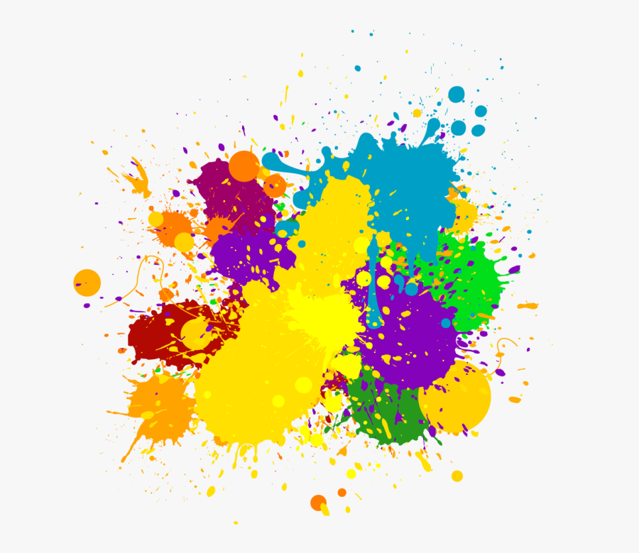 Colors Clipart Painting - Background Colour Splash Png, Transparent Clipart
