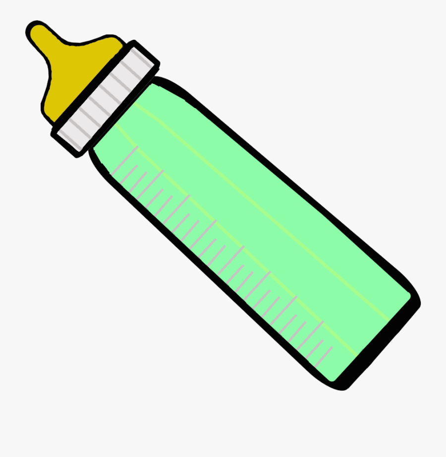 Baby Bottle Clipart Transparent - Green Baby Bottle Clip Art, Transparent Clipart