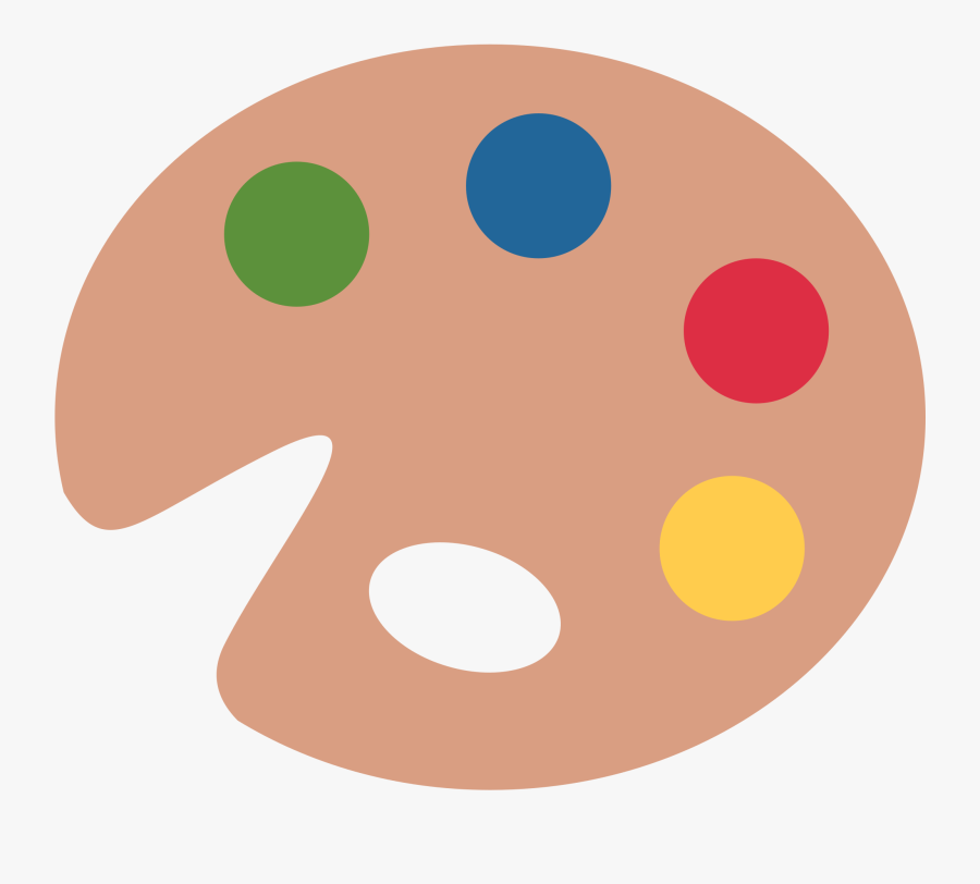 Artist Palette Farbpalette Emoji- - Emoji Paint Palette Transparent, Transparent Clipart