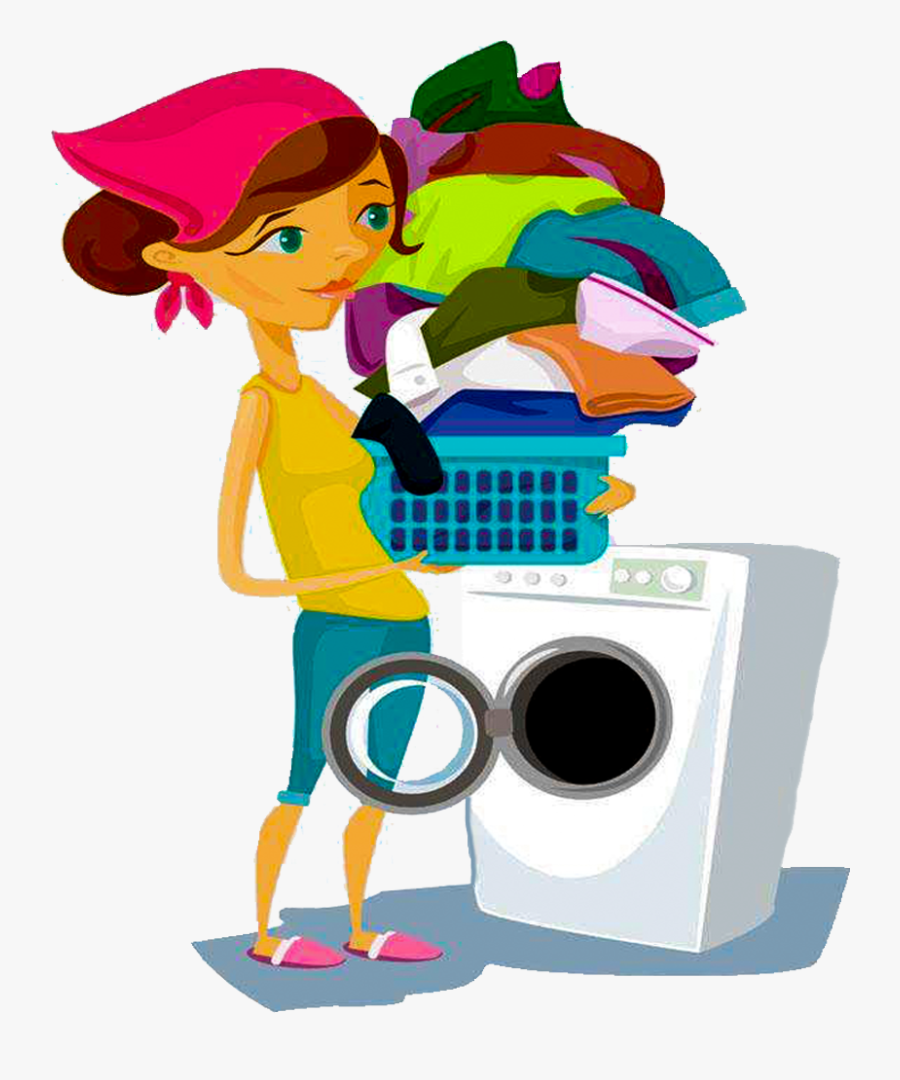 Washing Machine Laundry Clothing - Wash Clothes Png , Free Transparent