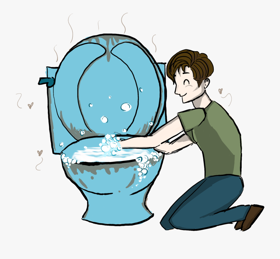 Hands In The Toilet Clipart, Transparent Clipart