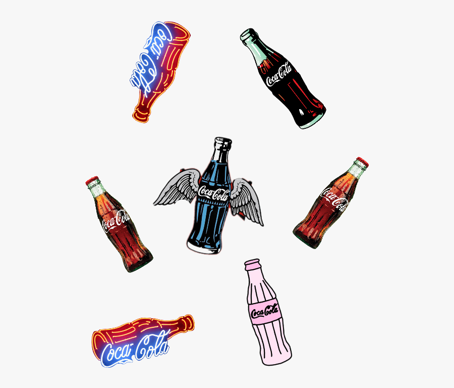 #cola #cocacola #coca-cola #bottle #colabottle #flyingcola - Bottle, Transparent Clipart
