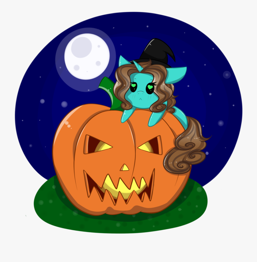 Transparent Halloween Moon Png - Jack-o'-lantern, Transparent Clipart