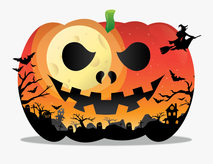 Transparent Real Estate Clipart - Jack-o'-lantern, Transparent Clipart