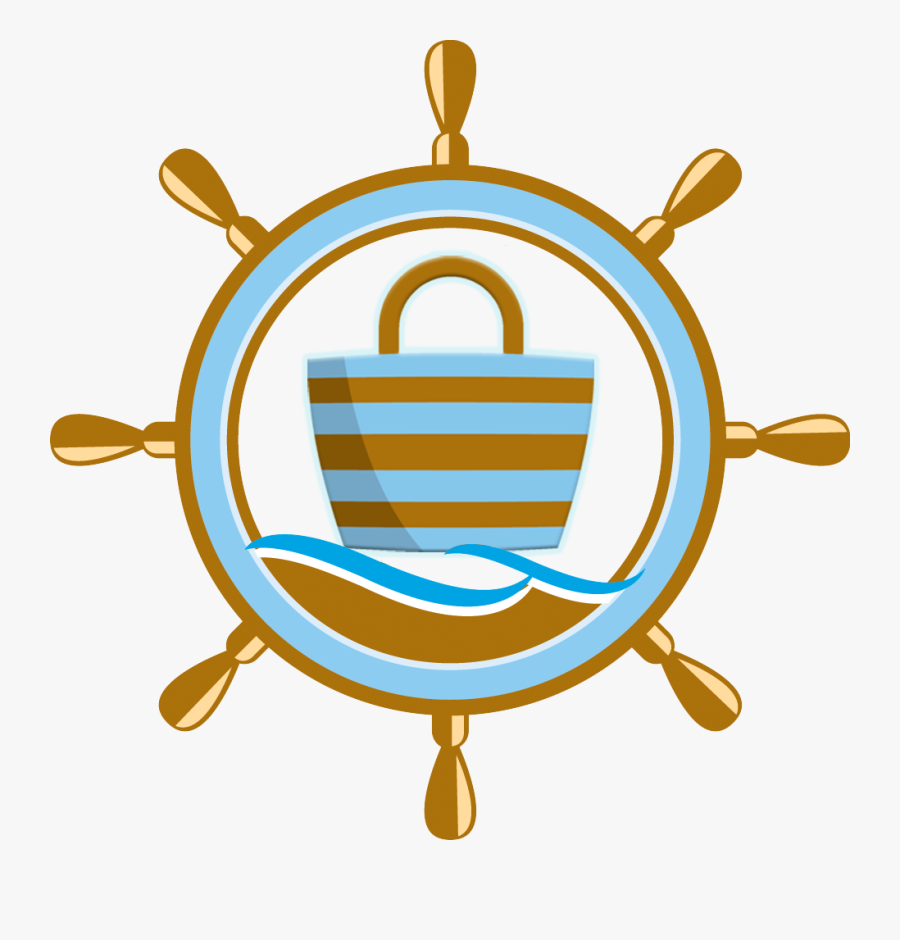 Steering Wheel And Anchor Logo, Transparent Clipart