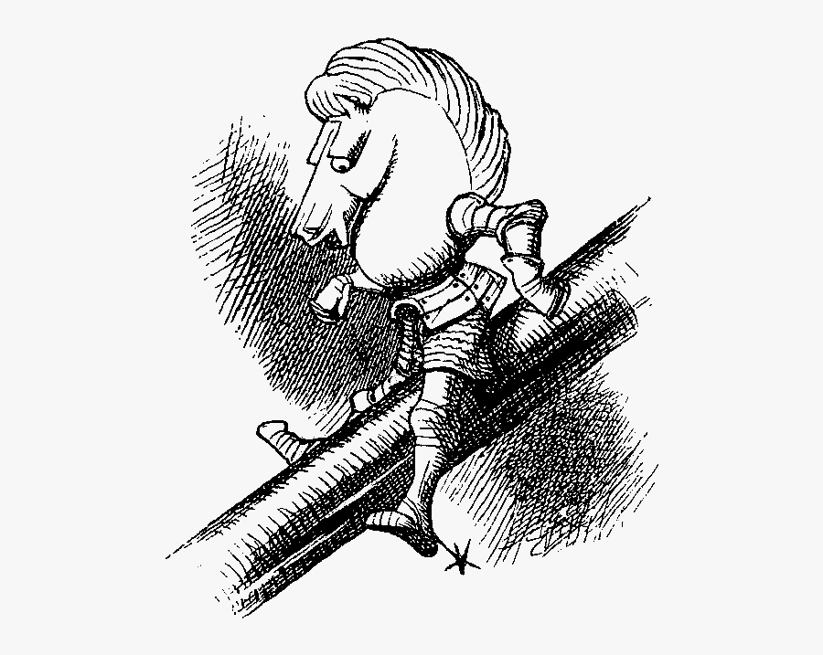 John Tenniel White Knight, Transparent Clipart