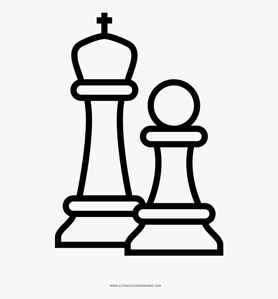 Download Chess Pieces Coloring Page - Chess Coloring Png , Free Transparent Clipart - ClipartKey