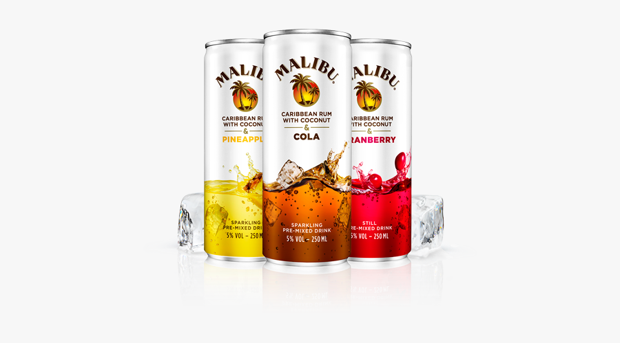 Malibu Rum & Cola, Transparent Clipart