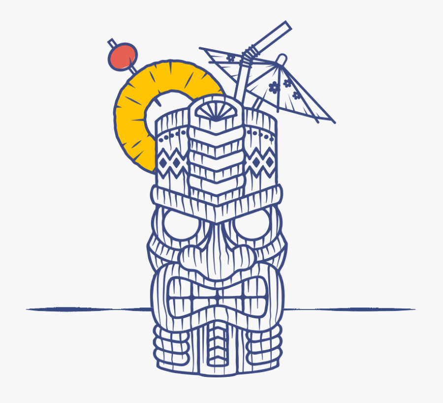 Retro Tropical Vector Art, Transparent Clipart