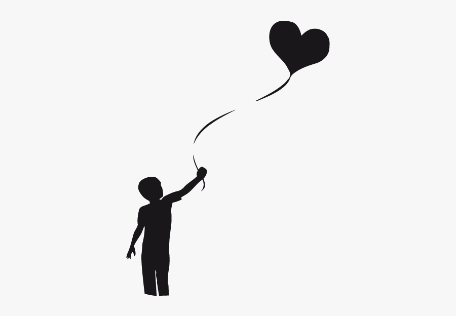 Toy Balloon Child Indian Independence Movement Silhouette - Family Silhouette, Transparent Clipart