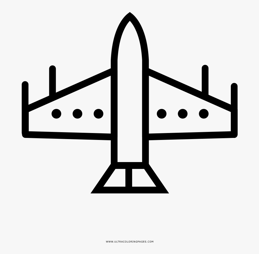 Fighter Jet Coloring Page - Jet Vector Png, Transparent Clipart