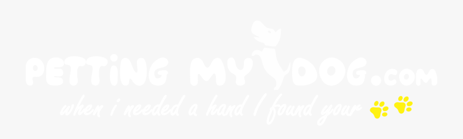 Petting My Dog - Cartoon, Transparent Clipart
