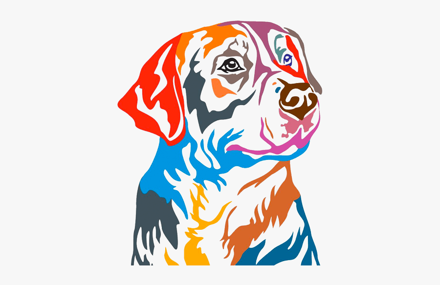 Greater Swiss Mountain Dog Outline, Transparent Clipart