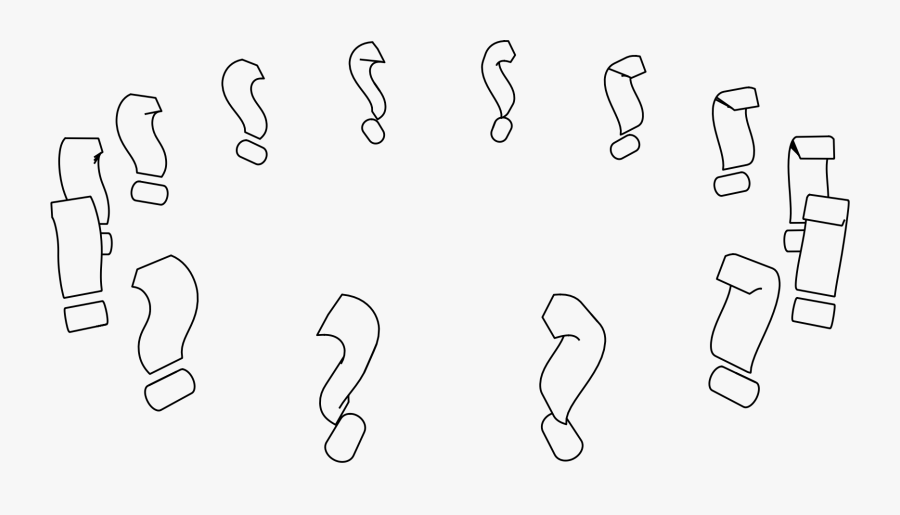 Question Mark Circle Clip Arts - Circle Of Question Marks, Transparent Clipart