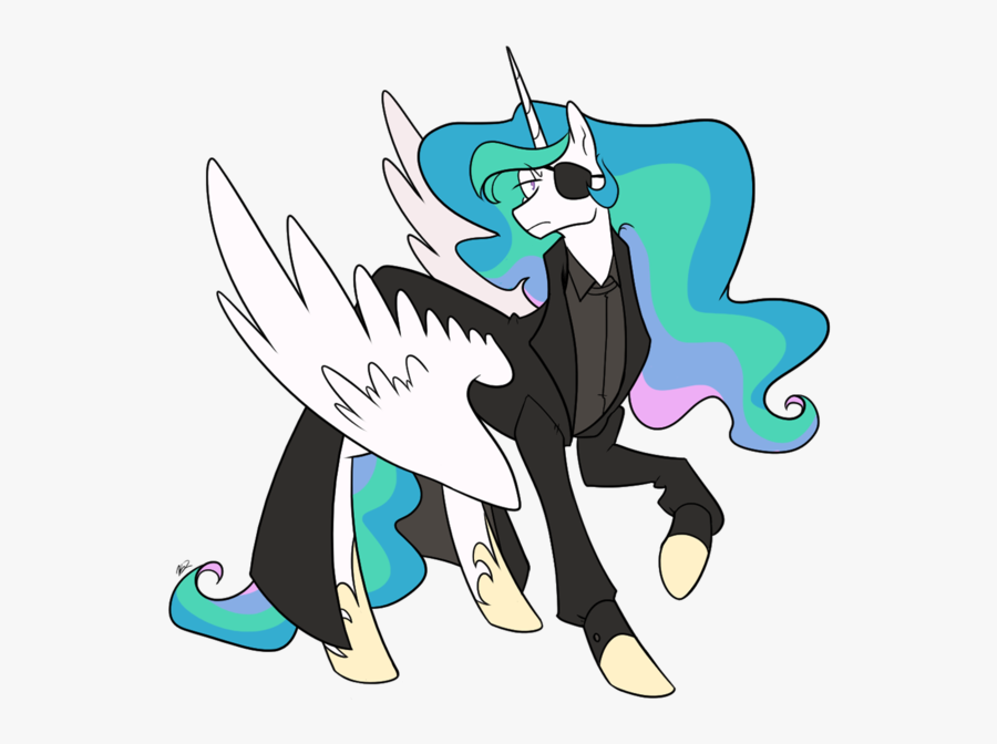Princess Celestia As Nick Fury, Transparent Clipart
