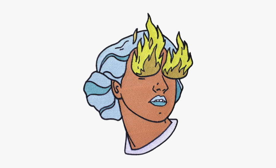 Fire Eye Girl Back Patch - Fire Eye Cartoon, Transparent Clipart