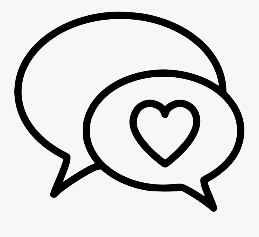 Love Conversation - Heart, Transparent Clipart