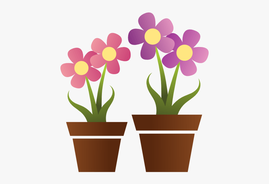 Cute Flower Clipart - Flower Pot With Flower, Transparent Clipart